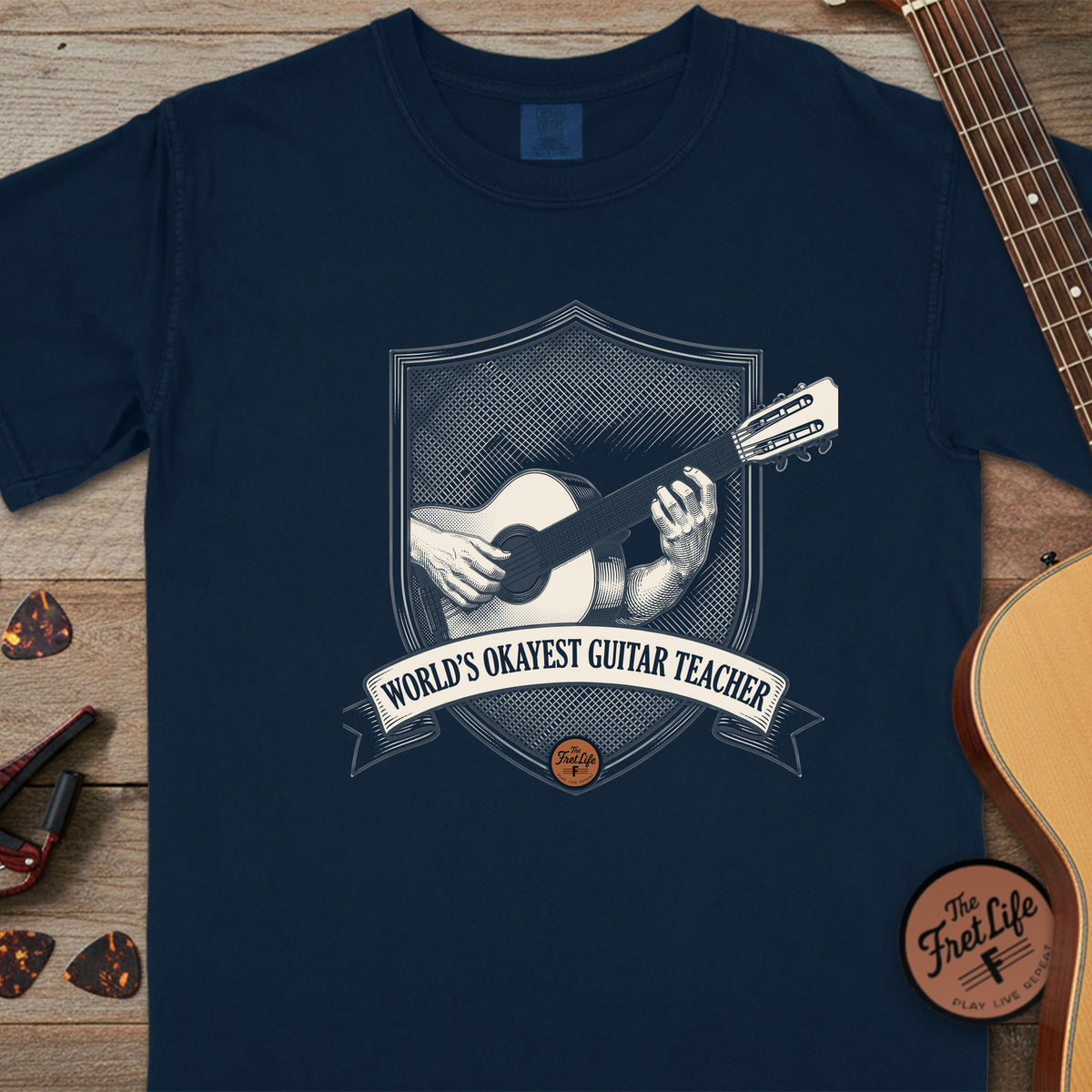 World's Okayest Guitar Teacher T-Shirt