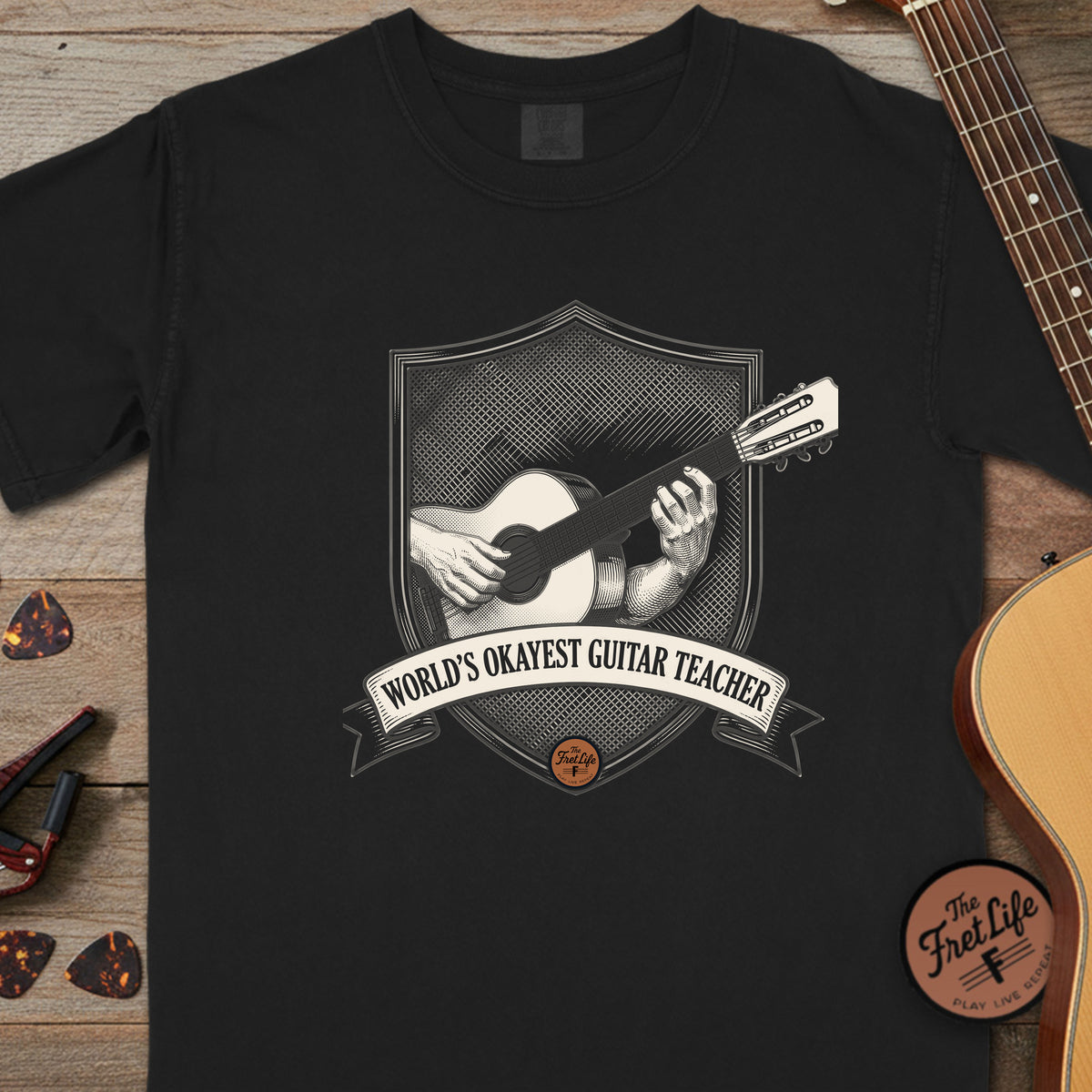 World's Okayest Guitar Teacher T-Shirt