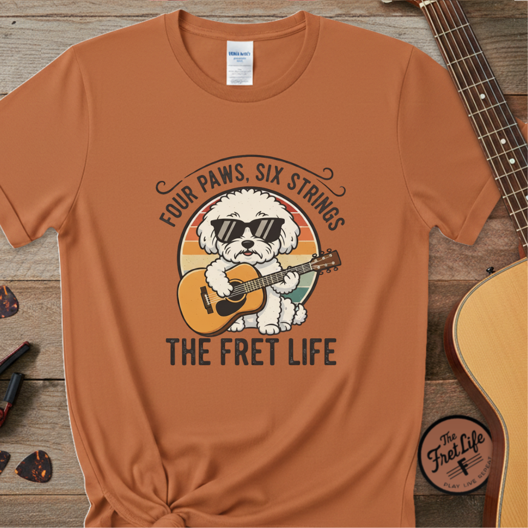 Four Paws, Six Strings: The Dog House Blues Tee