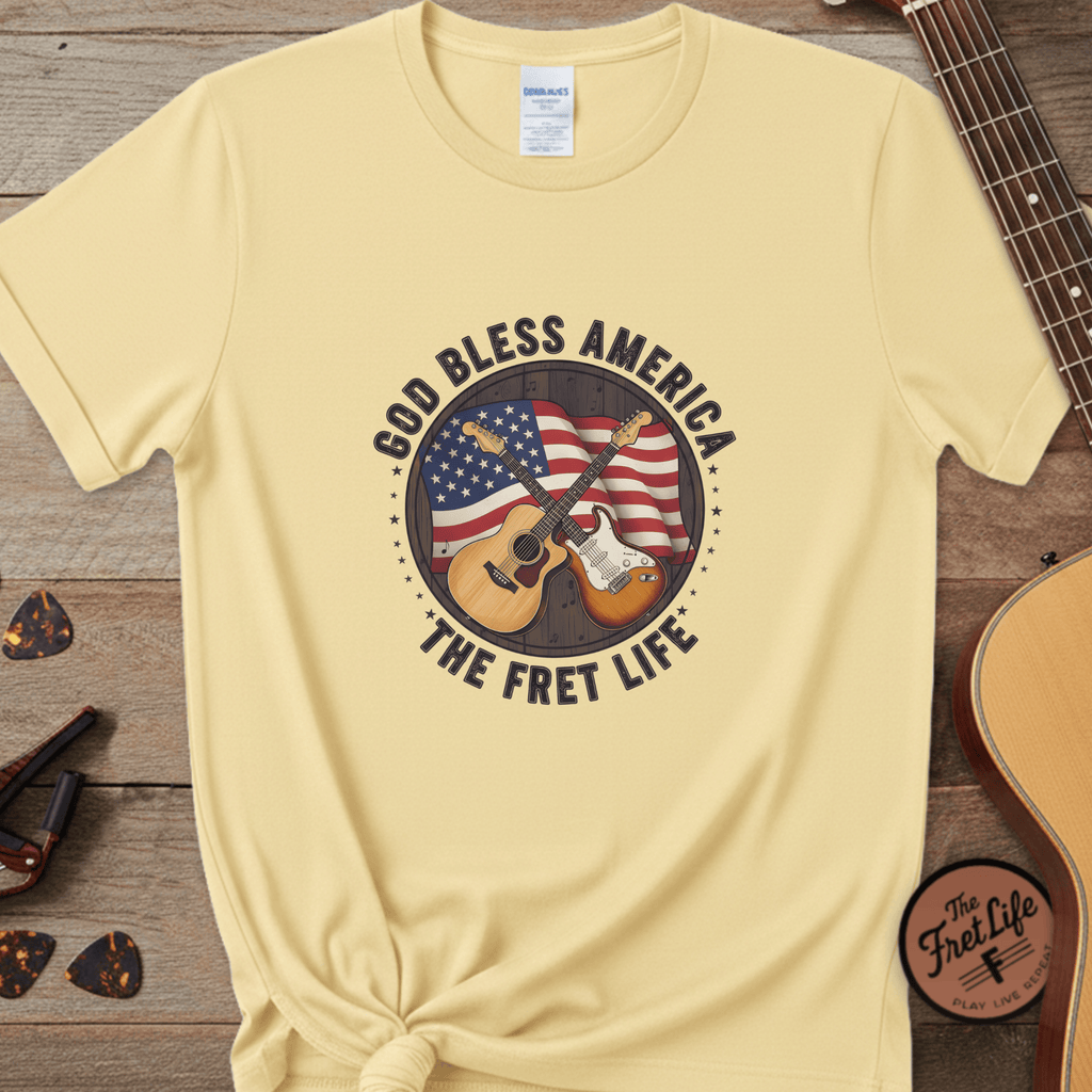 Printify T-Shirt Banana / M American Harmony - The Fret Life Edition Tee