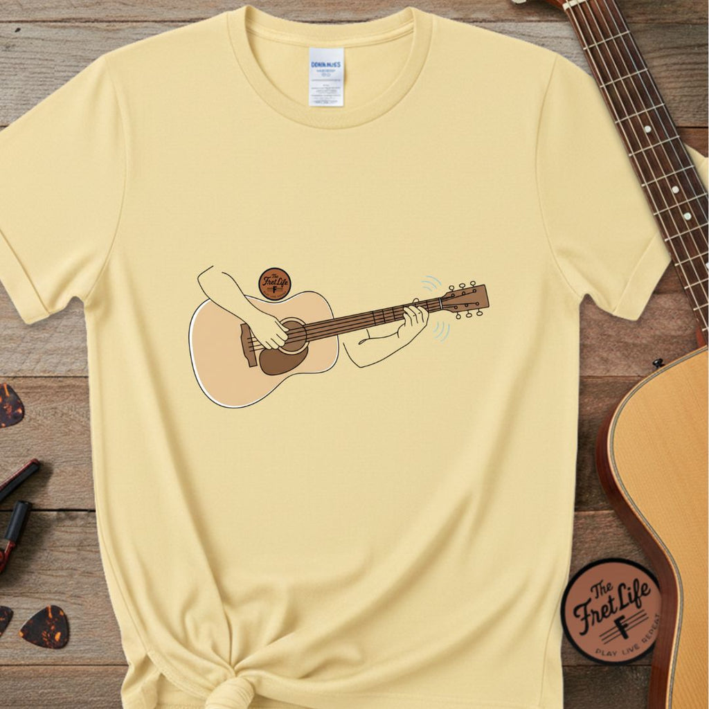 Printify T-Shirt Banana / S Acoustic Guitar Strumming | Premium T-Shirt