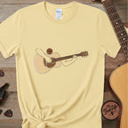 Printify T-Shirt Banana / S Acoustic Guitar Strumming | Premium T-Shirt