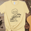 Printify T-Shirt Banana / S "Electric Eyeball Rocker" Tee: Unplugged & Unhinged Guitarist Graphic