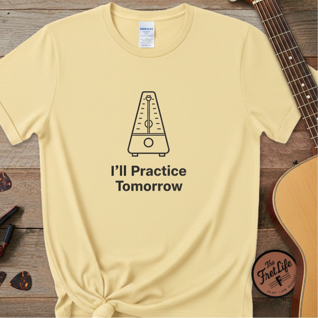 Printify T-Shirt Banana / S "I'll Practice Tomorrow" Premium Tee