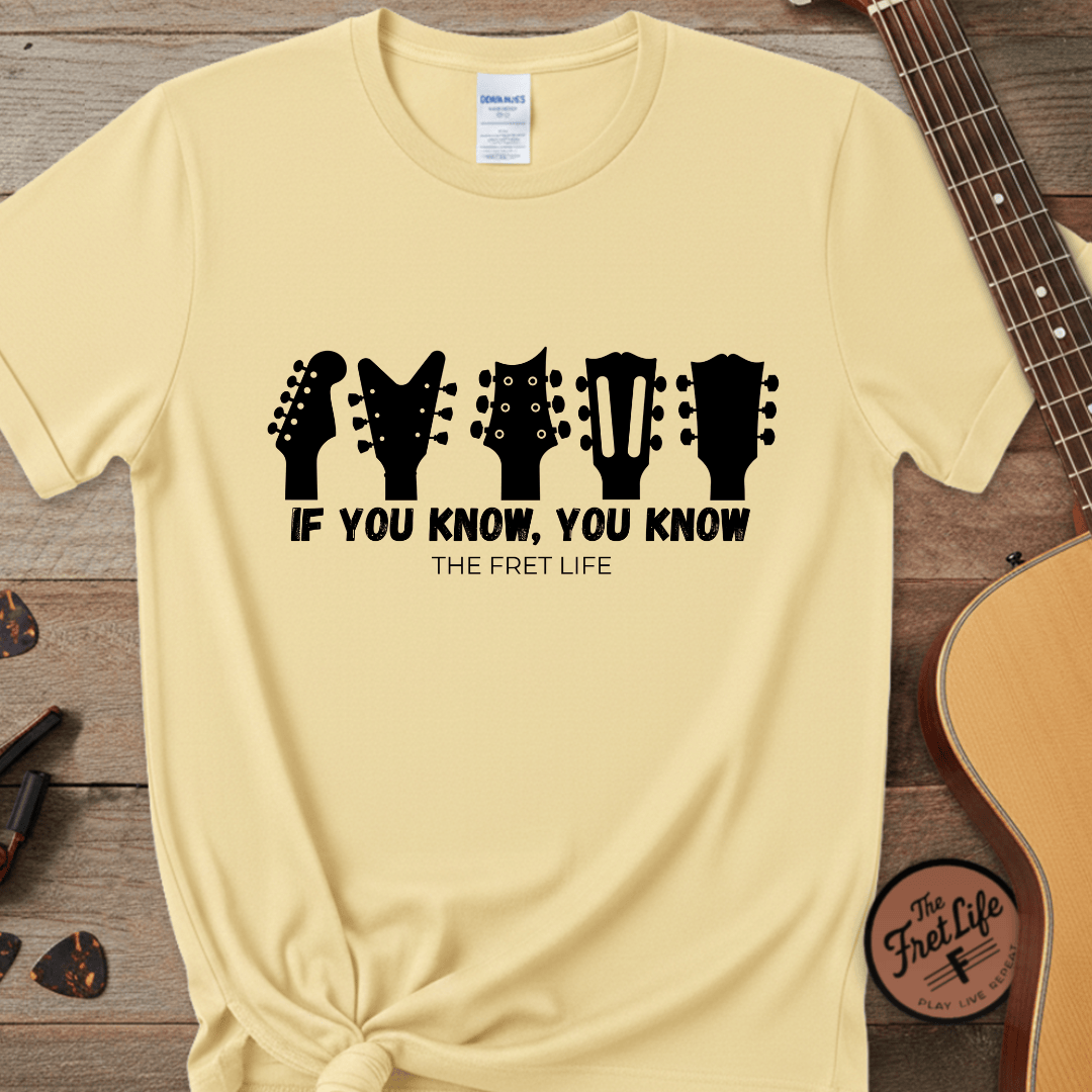Printify T-Shirt Banana / S If You Know, You Know – The Ultimate Headstock TributeTee