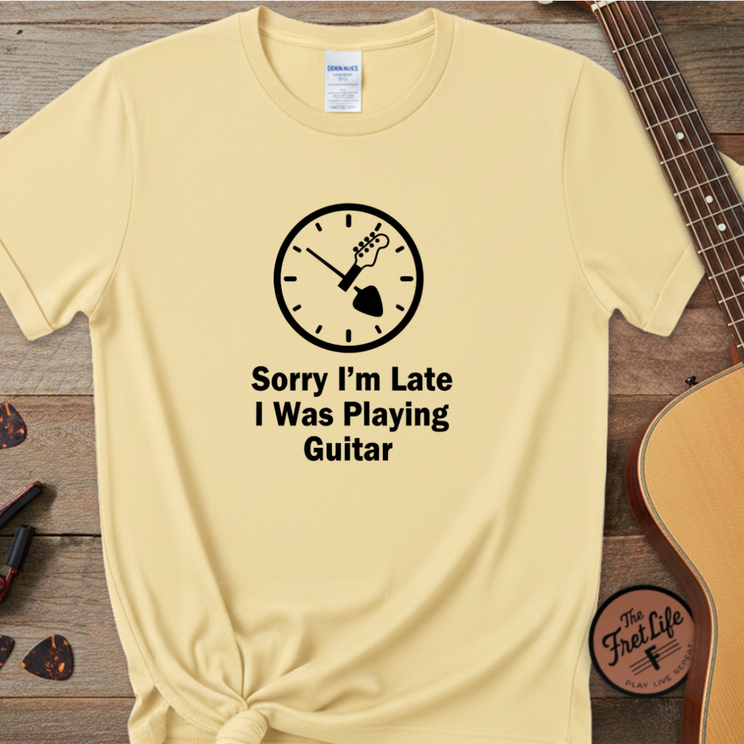 Printify T-Shirt Banana / S "Sorry I'm Late" Premium Tee