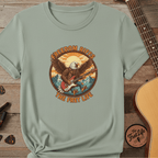 Printify T-Shirt Bay / S Freedom Riffs: The Eagle's Patriotic Shred Fret Life Tee