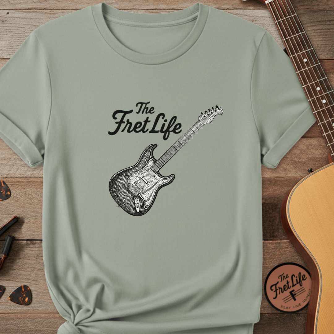 Printify T-Shirt Bay / S Music Lover Fender Stratocaster T-Shirt