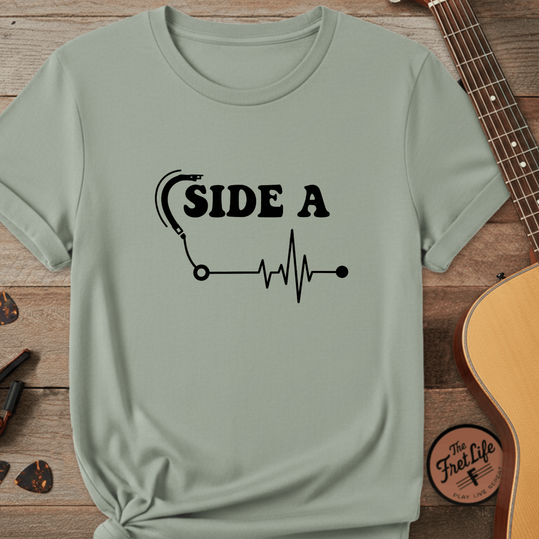 Printify T-Shirt Bay / S Side A Vinyl Pulse Graphic Tee