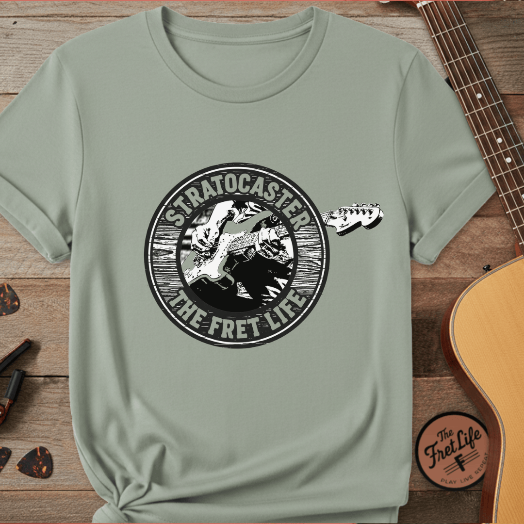 Printify T-Shirt Bay / S The Stratocaster Tee: Wear your passion