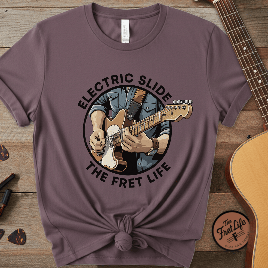 Printify T-Shirt Berry / S Electric Slide: The Soulful Glide Tee