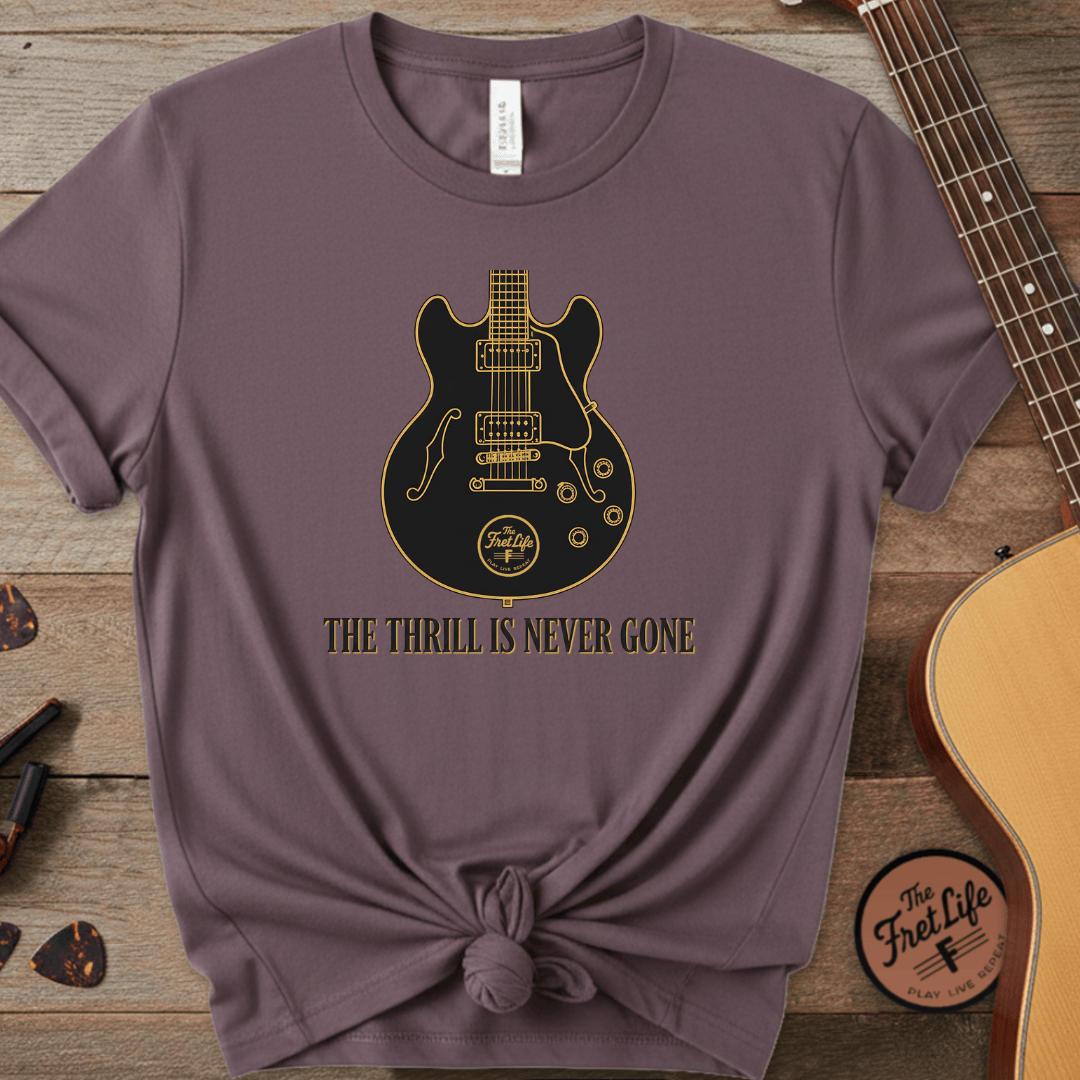 Printify T-Shirt Berry / S The Thrill Is Never Gone – A Tribute to the King of the Blues Tee