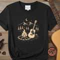 Printify T-Shirt Black / S Campfire Acoustic Guitar | Premium T-Shirt