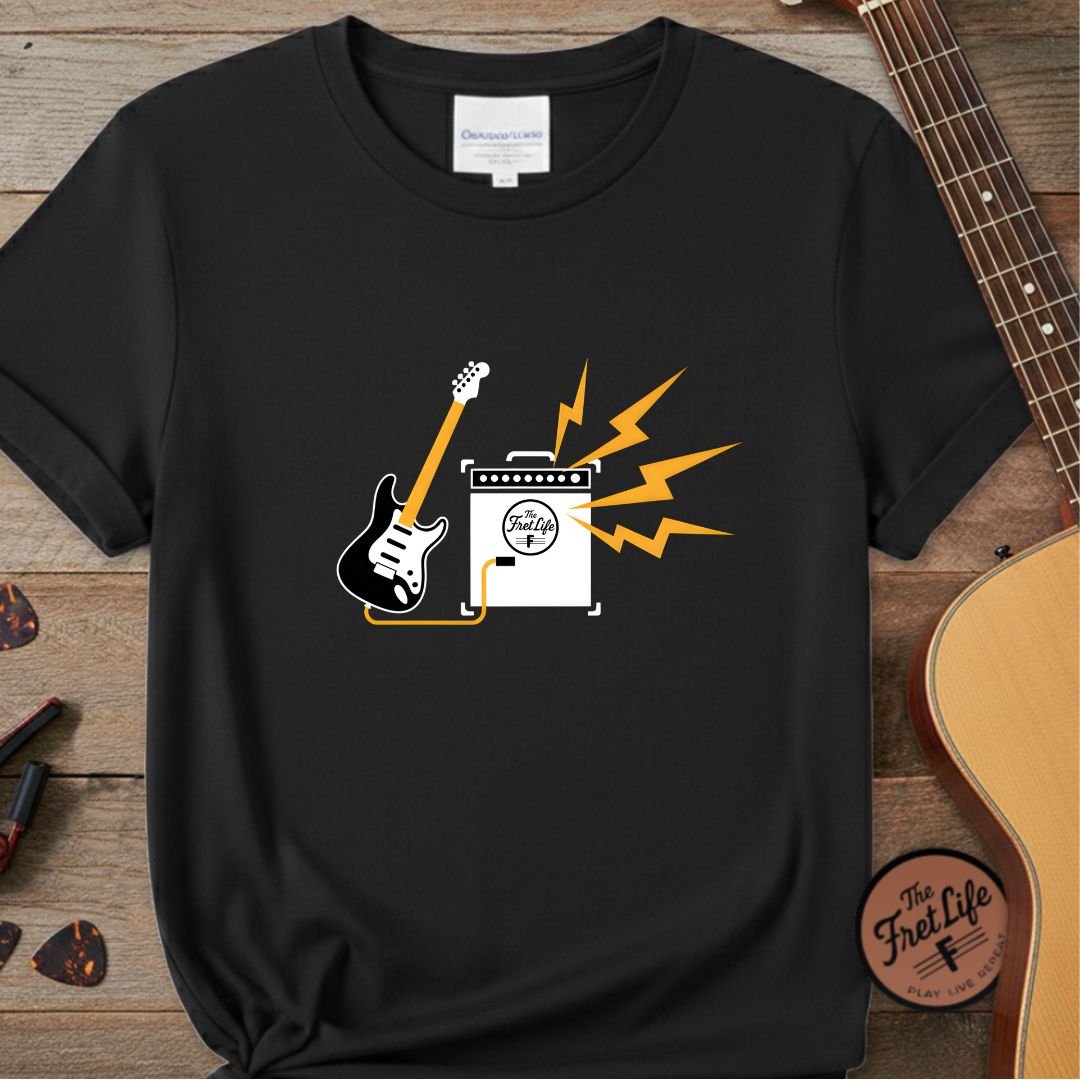 Printify T-Shirt Black / S Electric Guitar Power | Premium T-Shirt