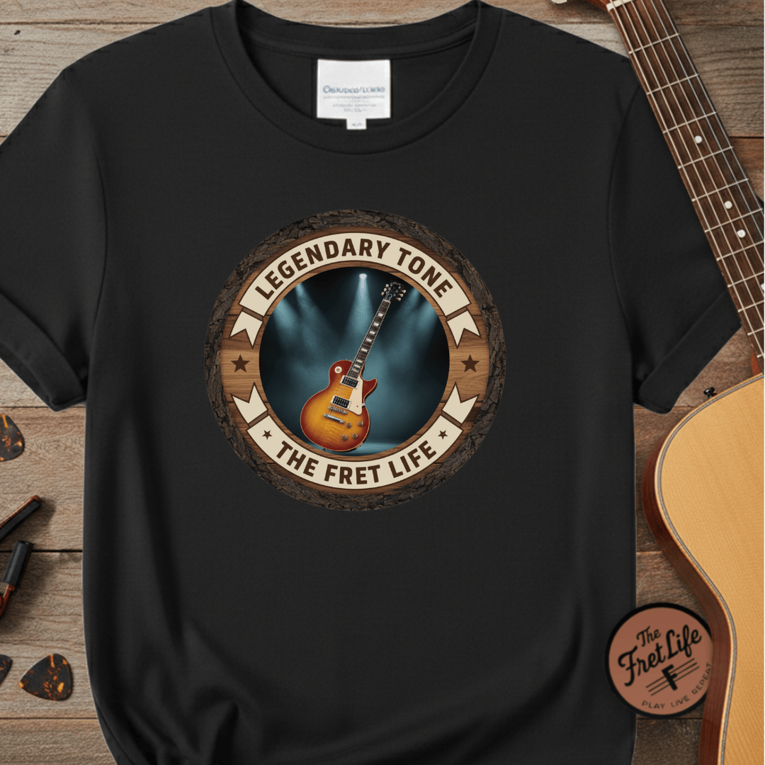 Printify T-Shirt Black / S Legendary Tone Tee | Gibson Les Paul Electric Guitar Fan Shirt
