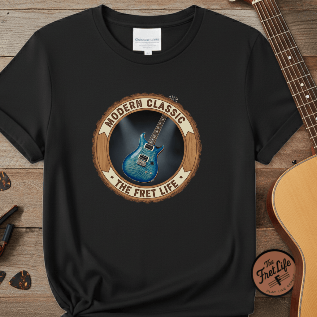 Printify T-Shirt Black / S Modern Classic Tee | PRS Custom 24 Electric Guitar Fan Shirt