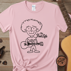 Printify T-Shirt Blossom / S "Acoustic Eyeball Rocker" Tee: Unplugged & Unhinged Guitarist Graphic