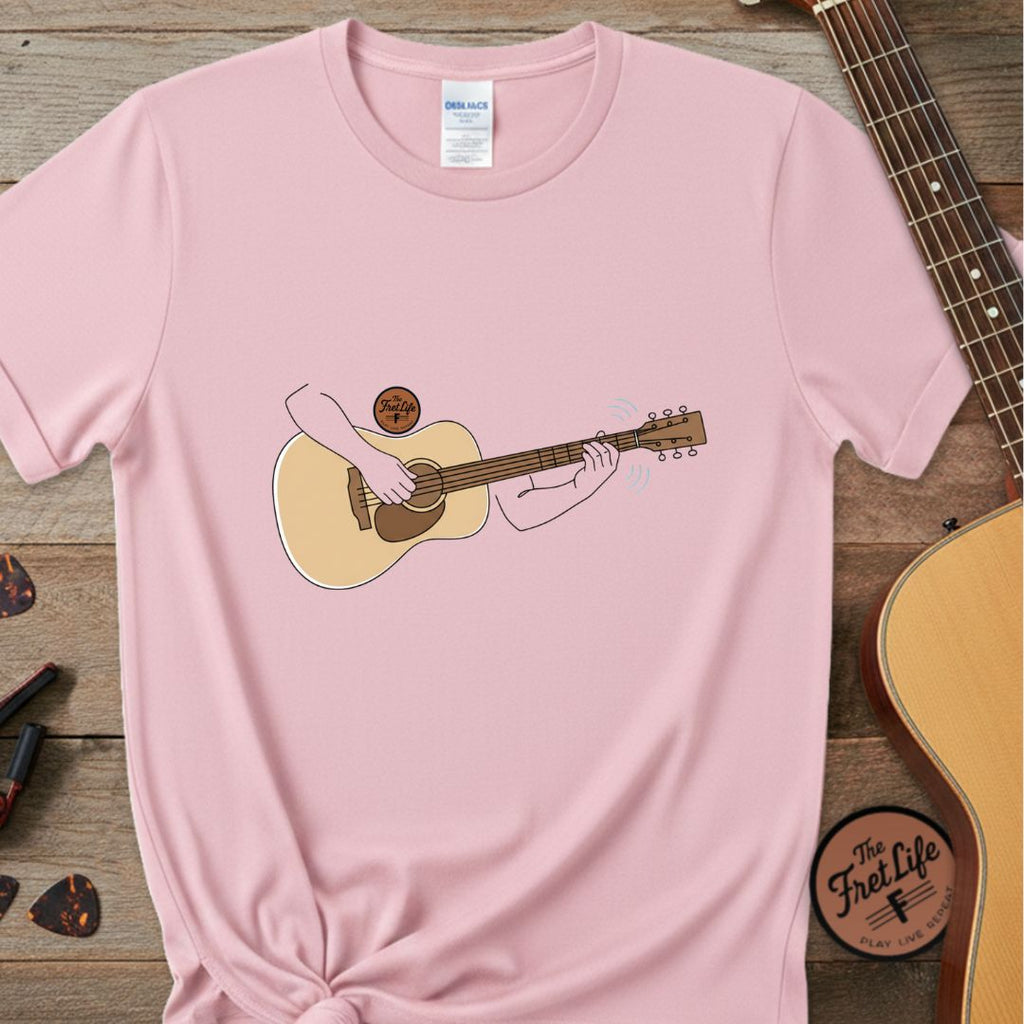 Printify T-Shirt Blossom / S Acoustic Guitar Strumming | Premium T-Shirt