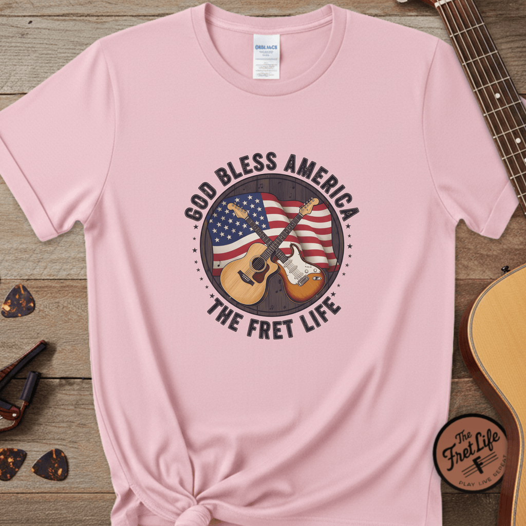 Printify T-Shirt Blossom / S American Harmony - The Fret Life Edition Tee
