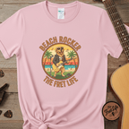 Printify T-Shirt Blossom / S Beach Rocker: Golden's Sunset Shred Fret Life Tee