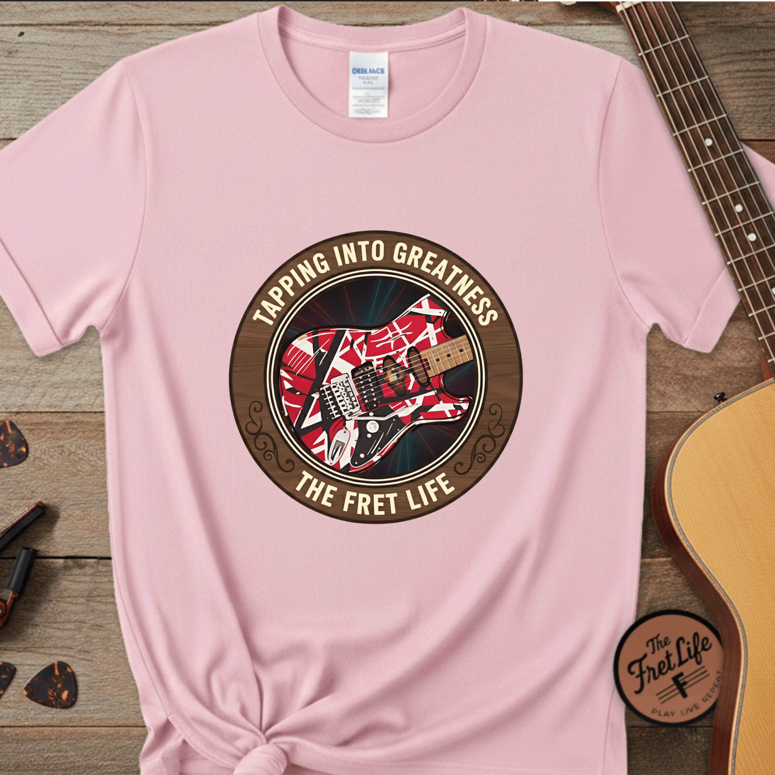 Printify T-Shirt Blossom / S Franken-strat T-Shirt | EVH Legend Guitar Fan Tee