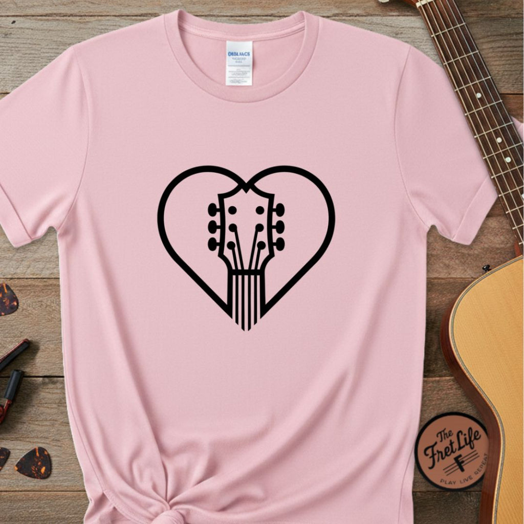 Printify T-Shirt Blossom / S Guitar Heartbeat | Premium T-Shirt