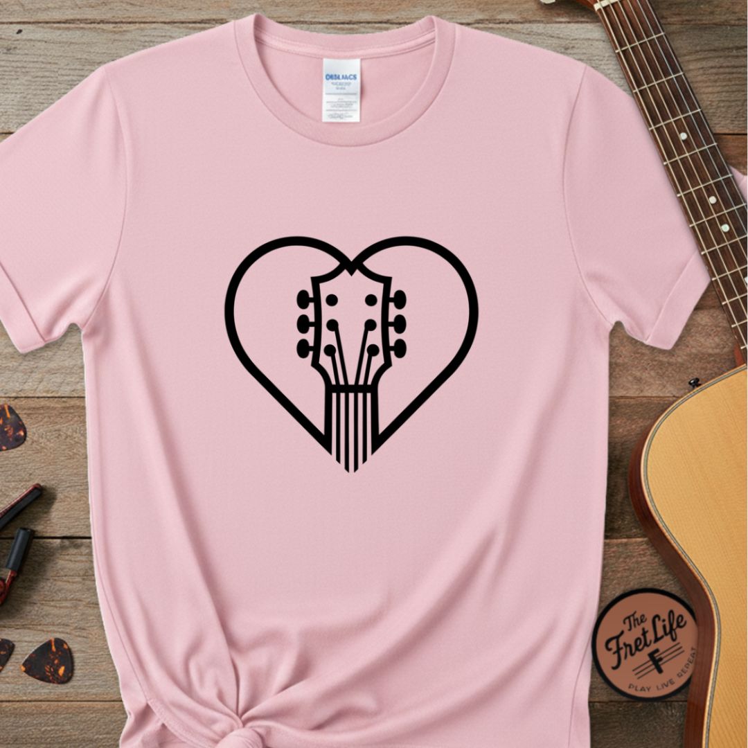 Printify T-Shirt Blossom / S Guitar Heartbeat | Premium T-Shirt