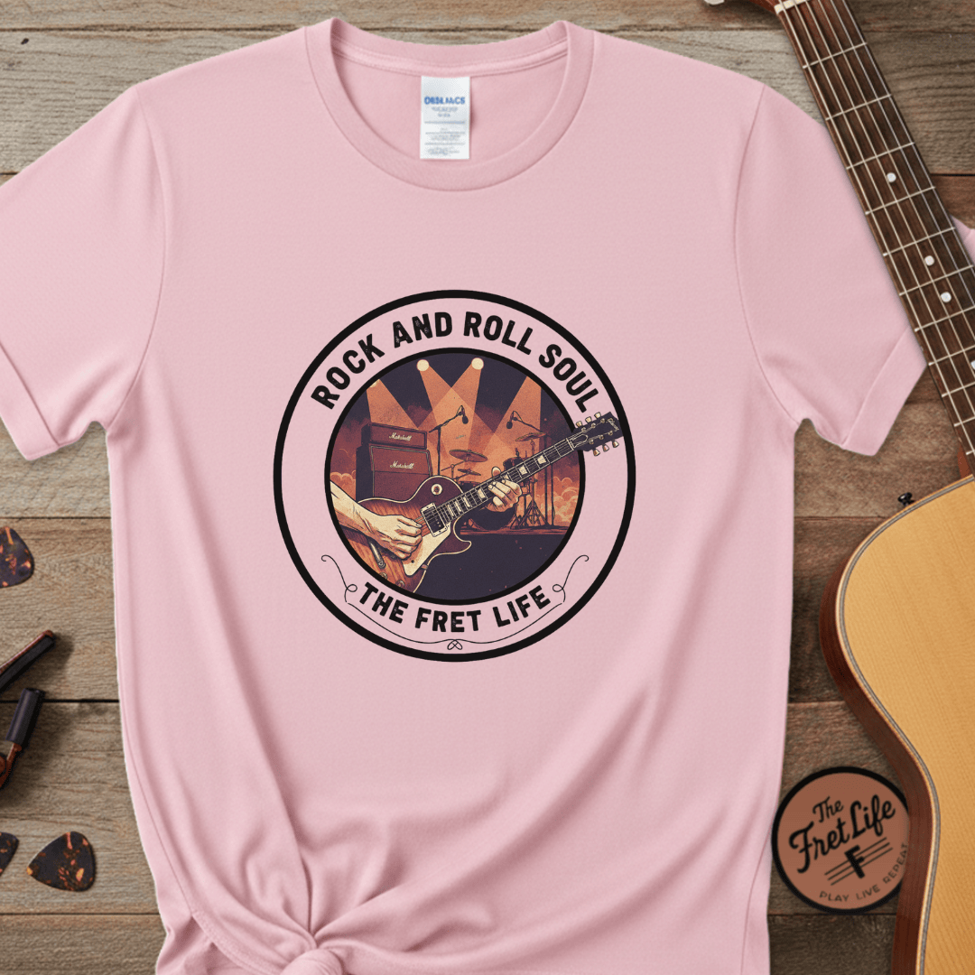 Printify T-Shirt Blossom / S Rock and Roll Soul: The Fret Life Stage Tee