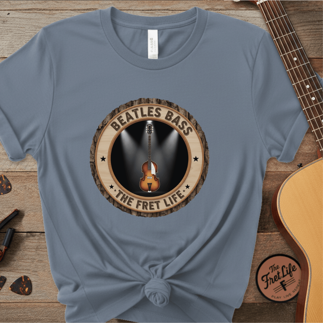 Printify T-Shirt Blue Jean / S Beatles Bass Tee | Hofner Violin Bass PM Fan Shirt