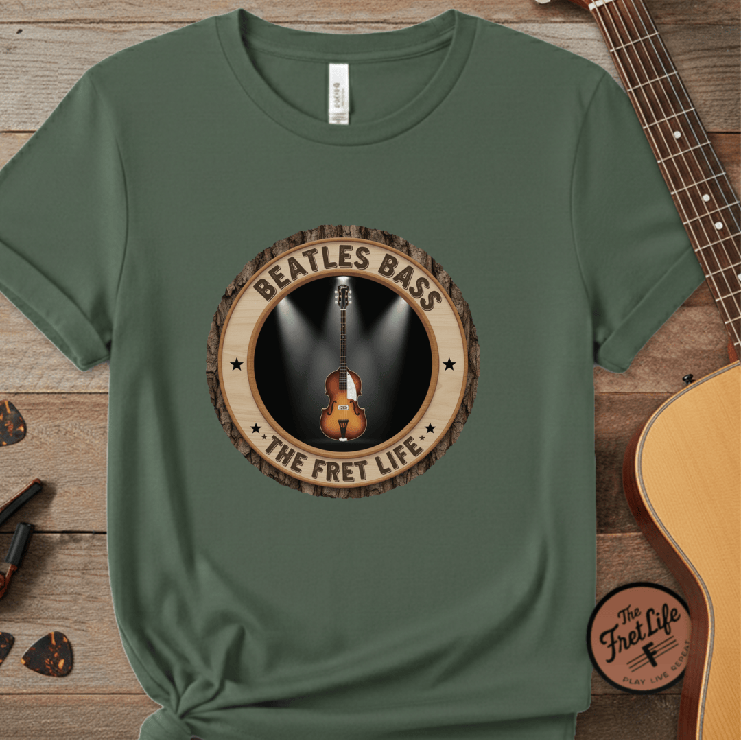 Printify T-Shirt Blue Spruce / S Beatles Bass Tee | Hofner Violin Bass PM Fan Shirt