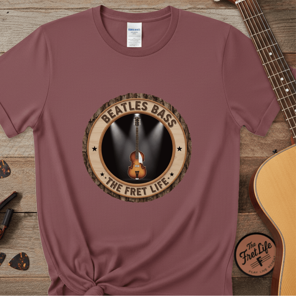 Printify T-Shirt Brick / S Beatles Bass Tee | Hofner Violin Bass PM Fan Shirt