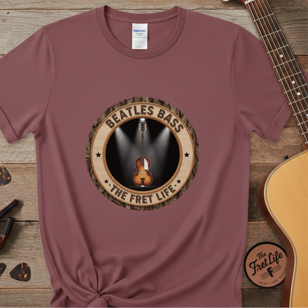 Printify T-Shirt Brick / S Beatles Bass Tee | Hofner Violin Bass PM Fan Shirt