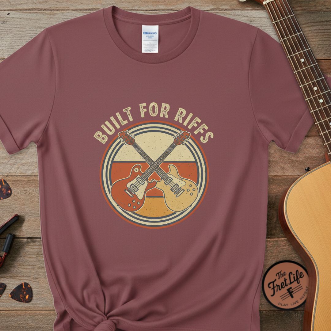 Printify T-Shirt Brick / S Built for Riffs | Premium T-Shirt
