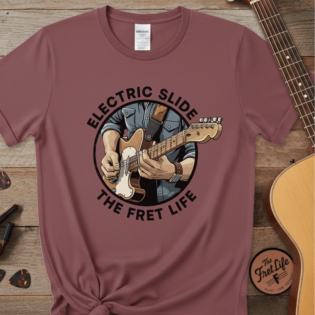 Printify T-Shirt Brick / S Electric Slide: The Soulful Glide Tee