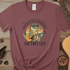 Printify T-Shirt Brick / S Frettin' in the Everglades: The Gator Guitarist Tee