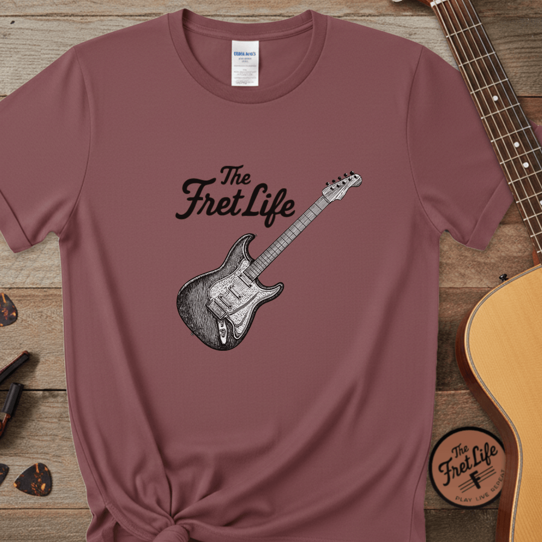 Printify T-Shirt Brick / S Music Lover Fender Stratocaster T-Shirt