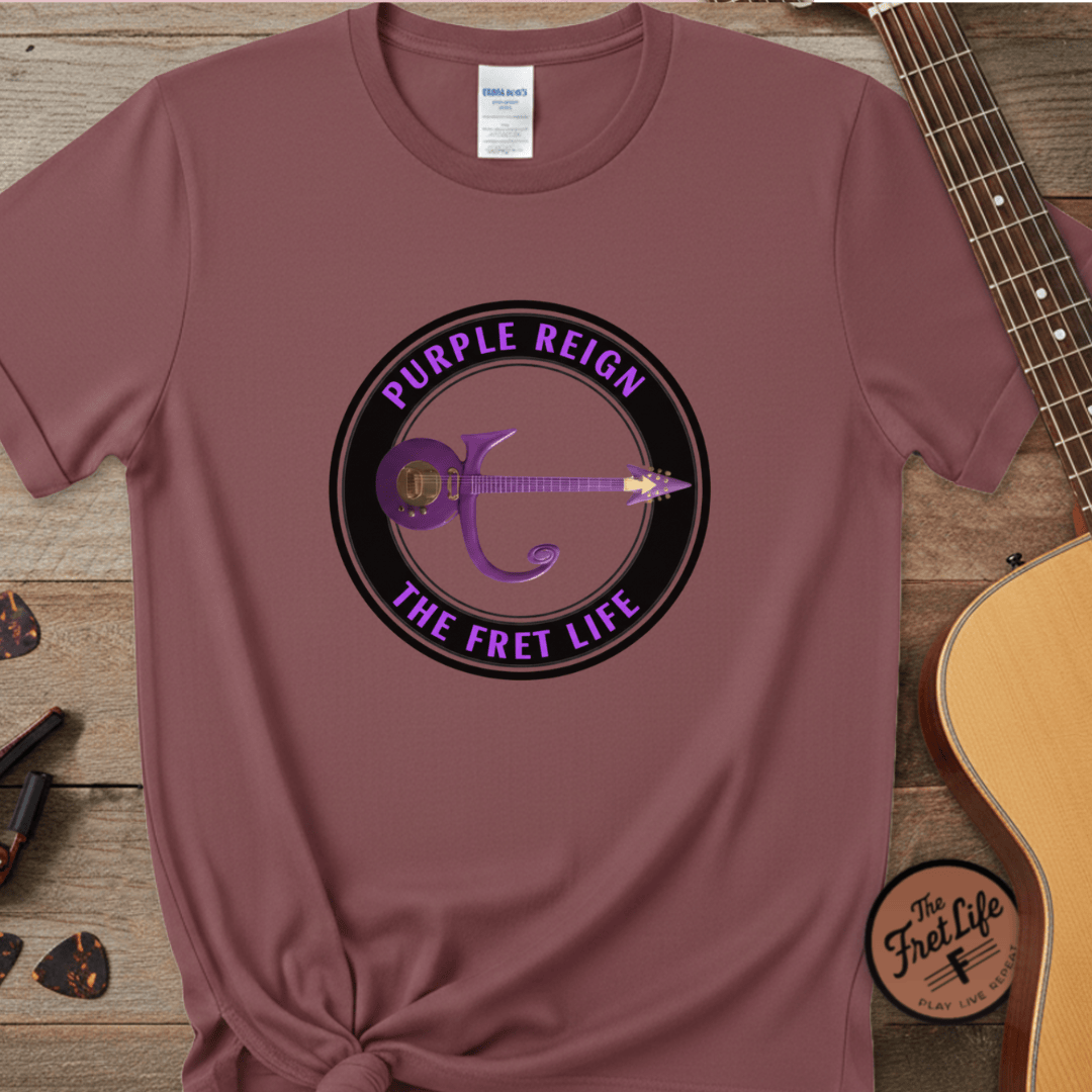 Printify T-Shirt Brick / S Purple Reign T-Shirt | Guitarist Legend Fan Tee
