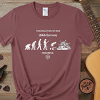 Printify T-Shirt Brick / S The Evolution of Man: GAS Edition T-Shirt