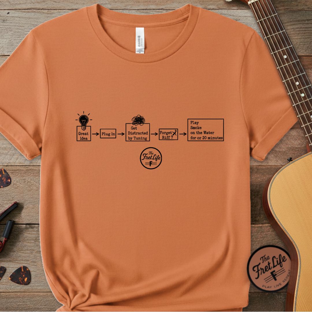 Printify T-Shirt Burnt Orange / S Evolution of a Riff: The Creative Cycle Premium T-Shirt