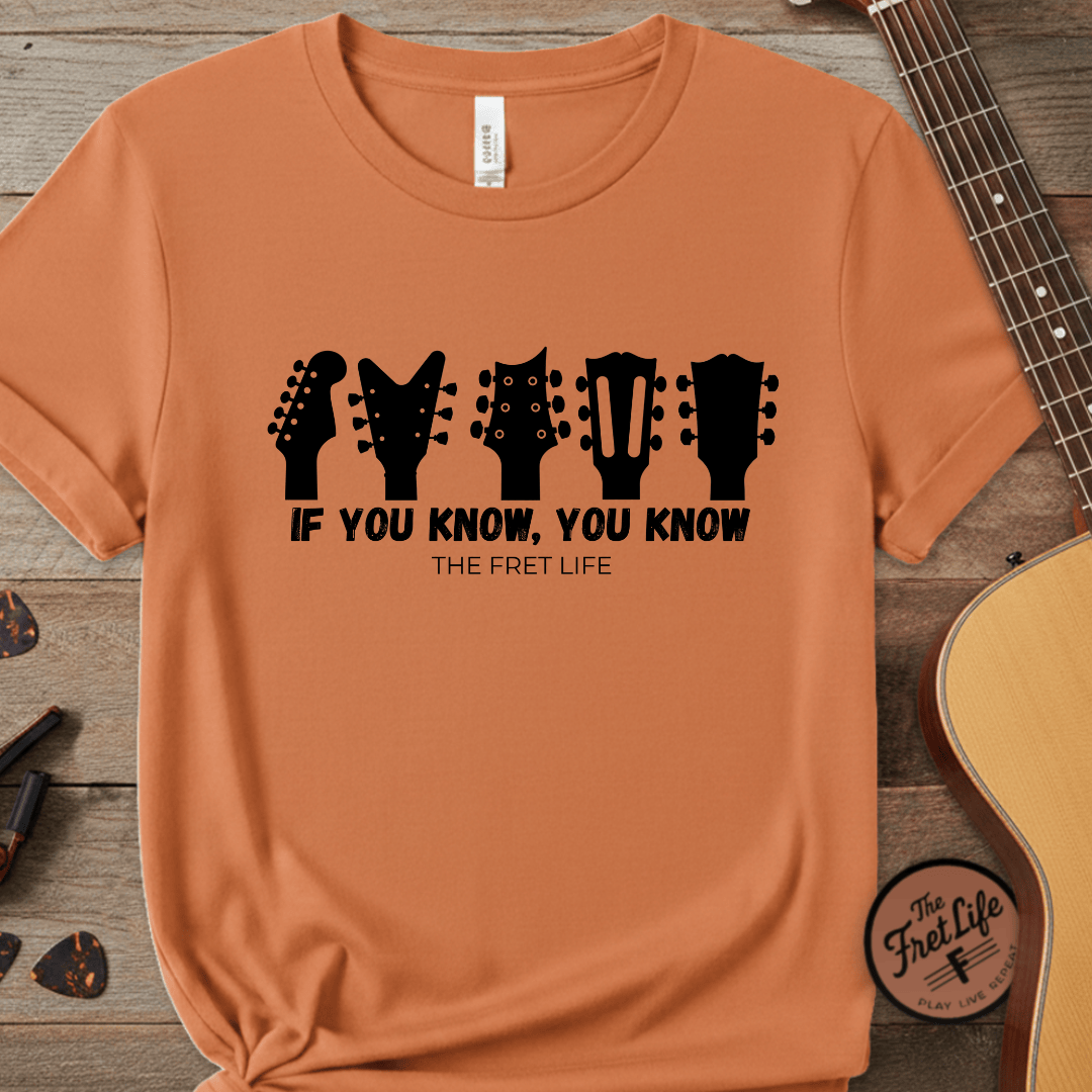Printify T-Shirt Burnt Orange / S If You Know, You Know – The Ultimate Headstock TributeTee