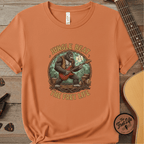 Printify T-Shirt Burnt Orange / S Jungle Beat: The Gorilla Guitarist Tee