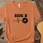 Printify T-Shirt Burnt Orange / S Side B Deep Groove Graphic Tee