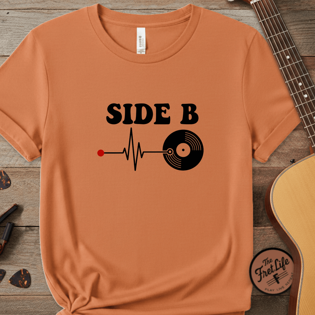 Printify T-Shirt Burnt Orange / S Side B Deep Groove Graphic Tee