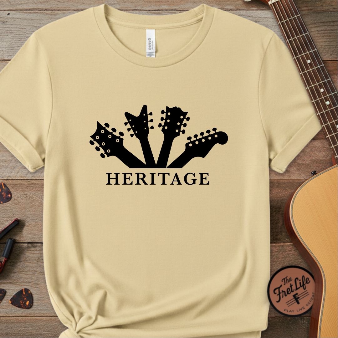 Printify T-Shirt Butter / S Fret Life Heritage: Vintage Headstock Aesthetic T-Shirt