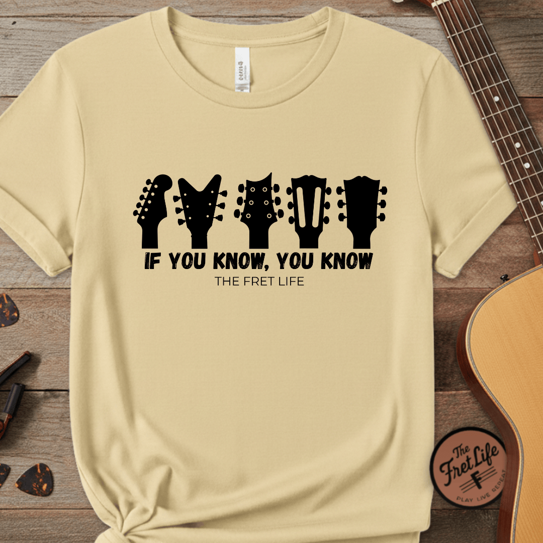 Printify T-Shirt Butter / S If You Know, You Know – The Ultimate Headstock TributeTee