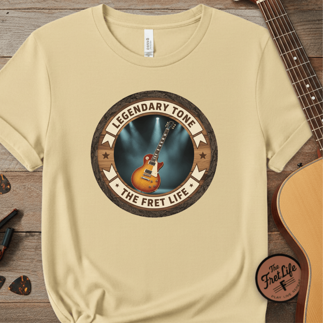 Printify T-Shirt Butter / S Legendary Tone Tee | Gibson Les Paul Electric Guitar Fan Shirt