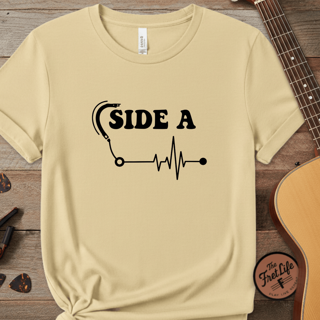 Printify T-Shirt Butter / S Side A Vinyl Pulse Graphic Tee