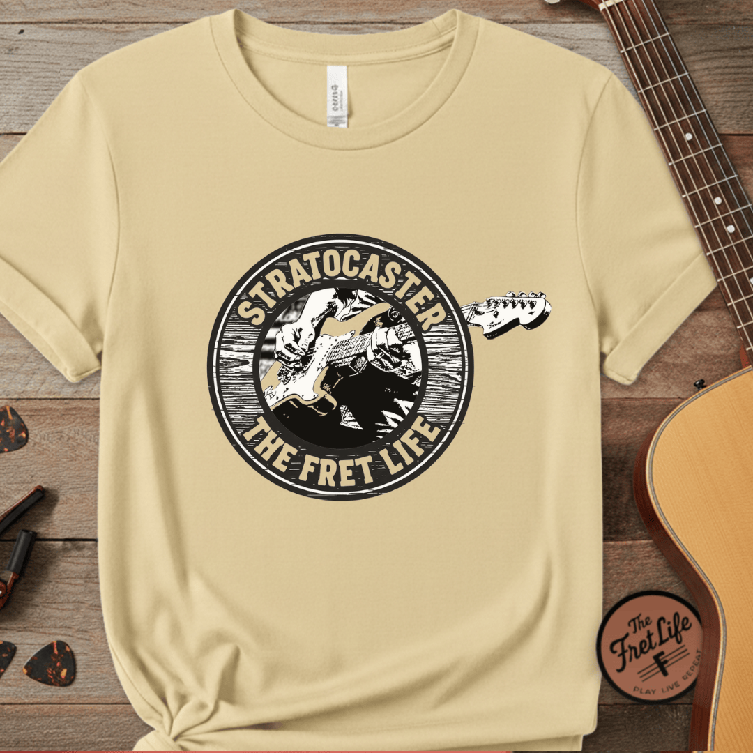 Printify T-Shirt Butter / S The Stratocaster Tee: Wear your passion