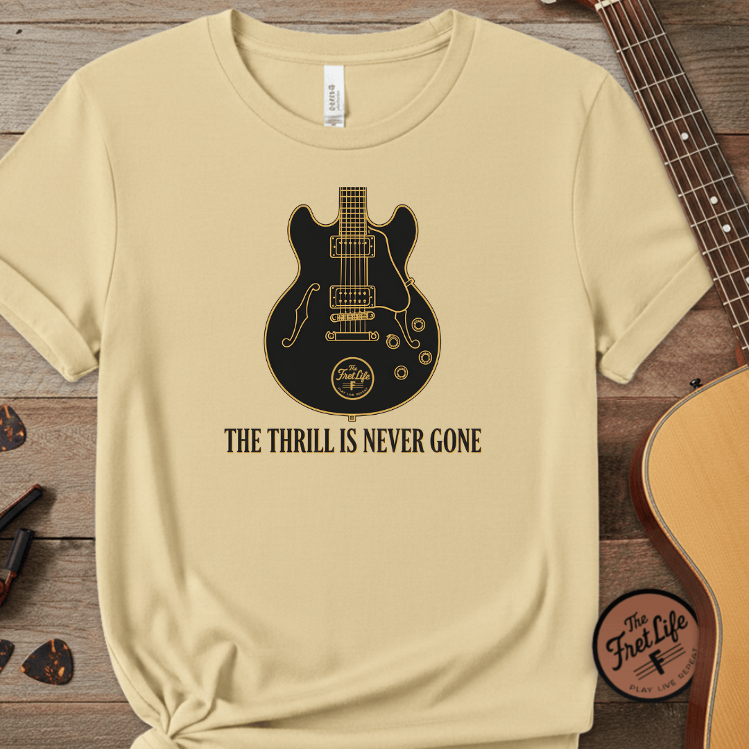 Printify T-Shirt Butter / S The Thrill Is Never Gone – A Tribute to the King of the Blues Tee