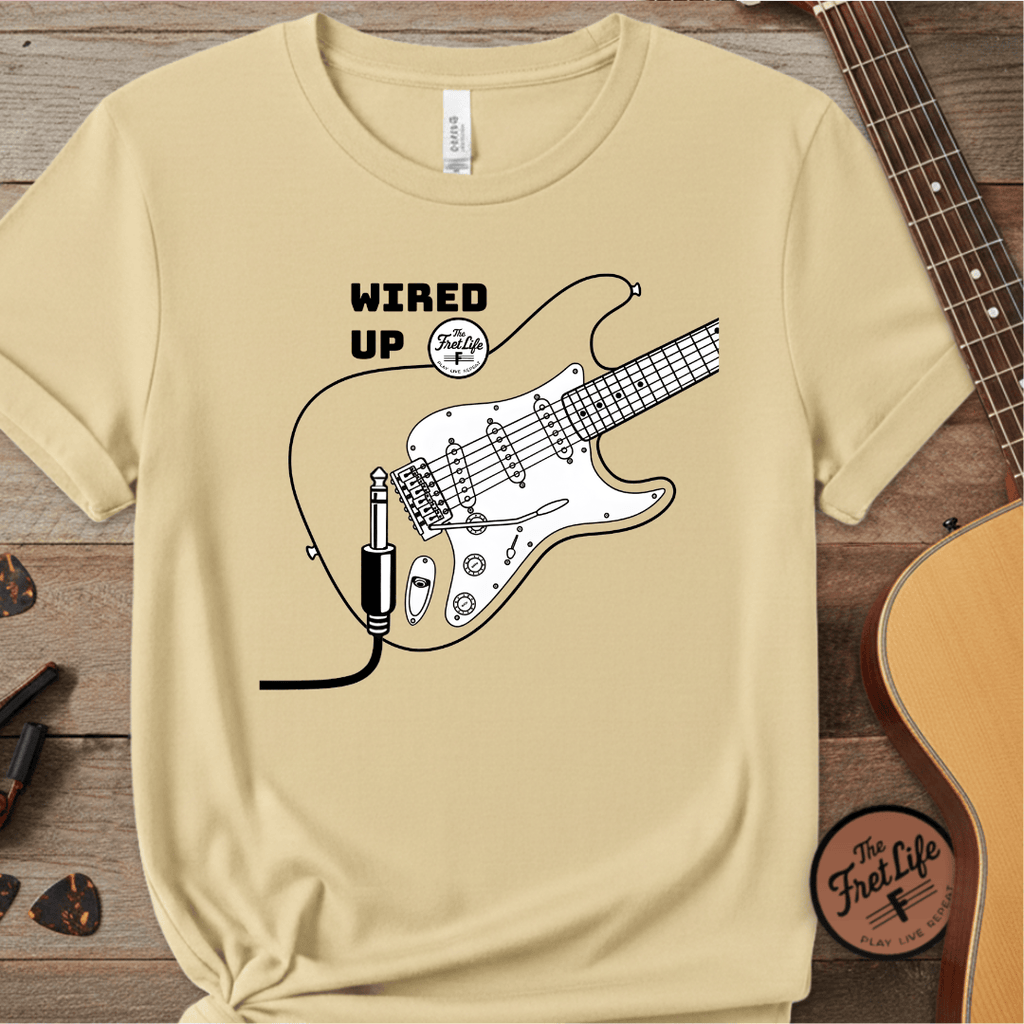 Printify T-Shirt Butter / S Wired Up T-Shirt